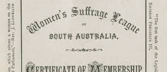 Women suffrage in Australia