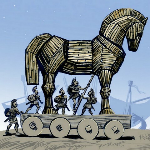 CONSTRUCCIÓN DEL CABALLO DE TROYA