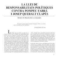 La Llei de responsabilitats polítiques (Nacionals)