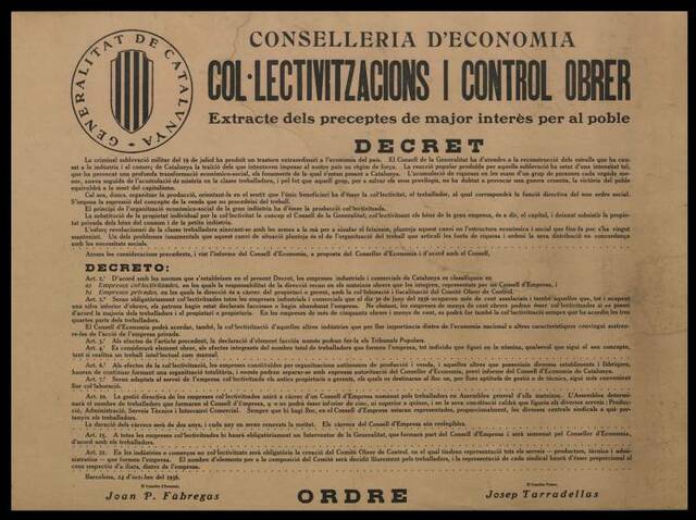 Decret de Col·lectivitzacions.