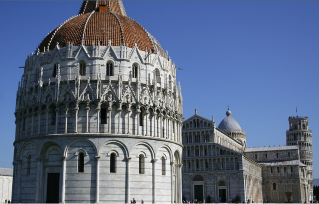 Bapistry, Cathedral, and Leaning Tower of Pisa