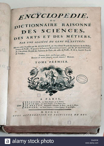 L'ENCYCLOPÉDIE DE DENIS-DIDEROT Y JEAN LE ROND D'ALEMBERT