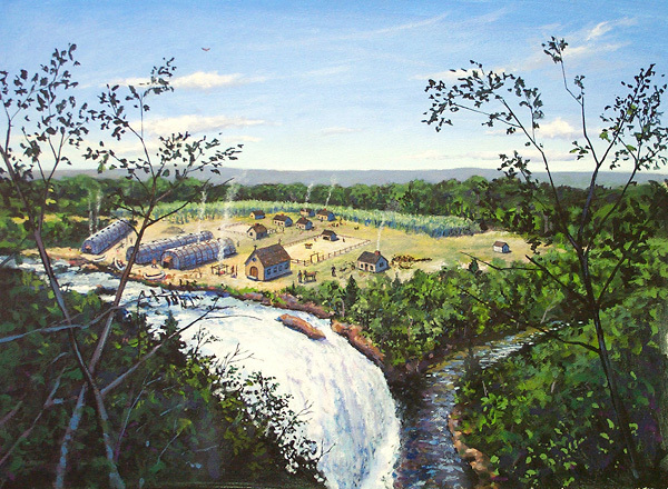 Établissement des Hurons dans la réserve Wendake