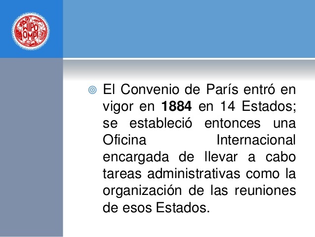 Adopción del Convenio de París para la Protección de la Propiedad Industrial