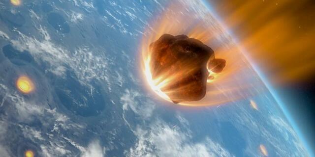 Chute de la météorite des pixenos