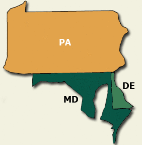 Treaty between Pennsylvania and Maryland ends War