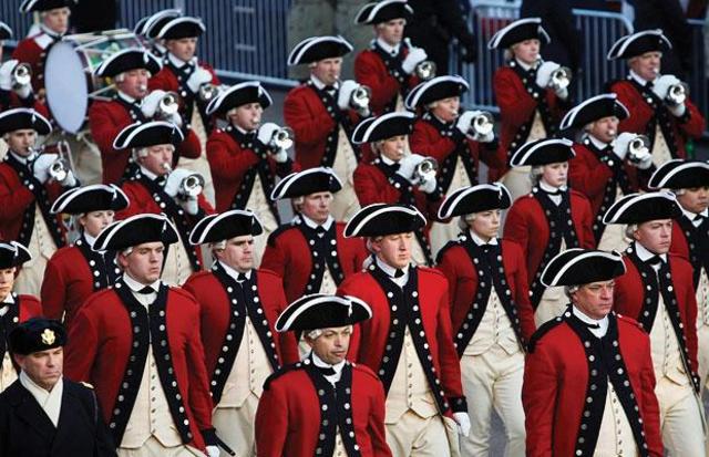 red coats
