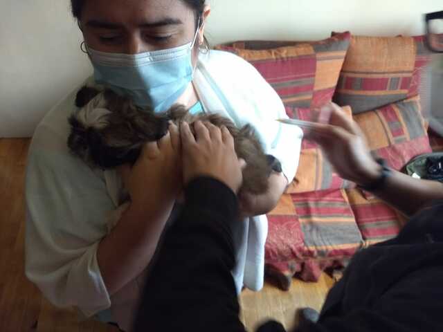 Benito recibió su primera vacuna