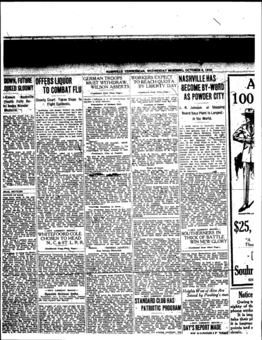 Article that Advertises Liquor to Combat Influenza