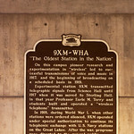 Creation of the 9XM radio transmitter.