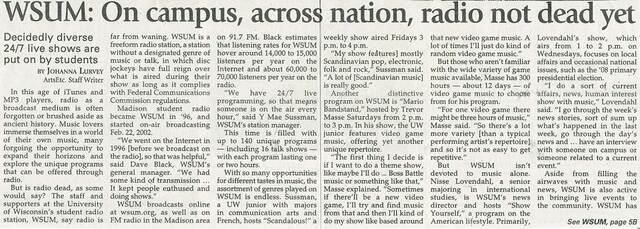 Student radio bounced back.