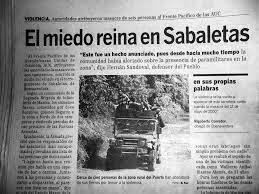 R. Segunda incursión en Sabaletas