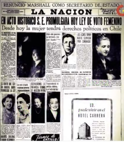 VOTO FEMENINO EN CHILE