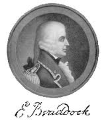 Braddock arrives in America