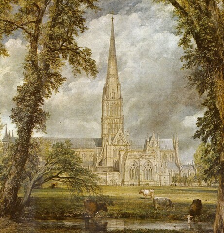 Catedral de Salisbury (dibujo de 1825)