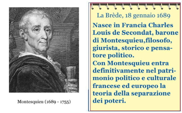Montesquieu pubblica “lo spirito delle leggi”