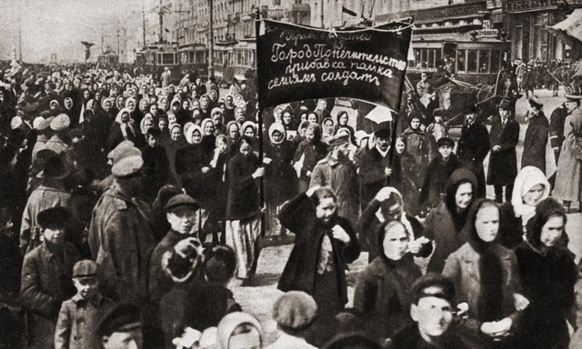 International Women's Day march in Petrograd