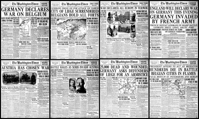 Beginning of World War One