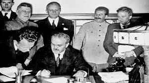 Alemania y la URSS firmaron el pacto germano-Sovietico de no agresión