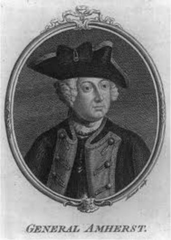 Sir Jeffrey Amherst becomes a major general