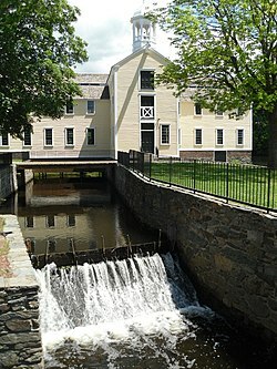 Primera fábrica basada en la máquina de vapor Pawtucket Rhode Island (Slater Mill)