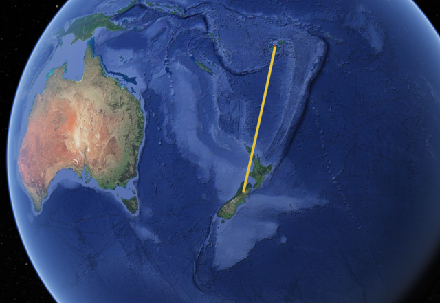 Abel Tasman arrives at Fiji