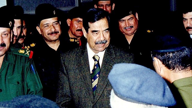 Saddamm Hussein became president of Iraq and carried out a brutal purge of anyone that might be a threat to him