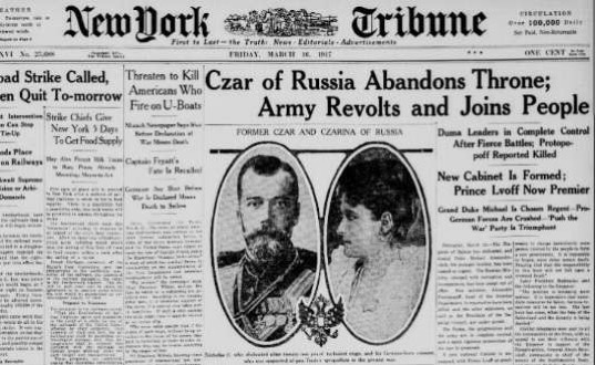 Nicholas II abdicates