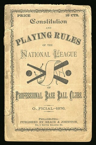 National League of Baseball founded