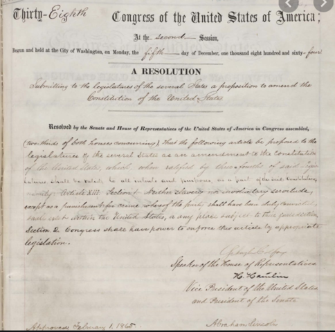 Slavery is Abolished