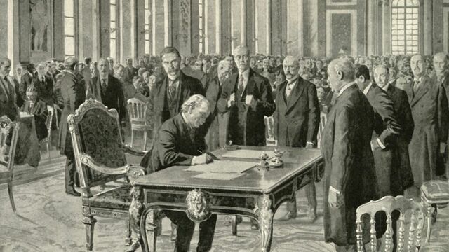 Treaty of Versailles signed