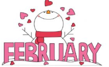 In FEBRUARY: on the 14th we celebrate  St. Valentine' s day