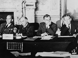 Peace conference begins in Paris.