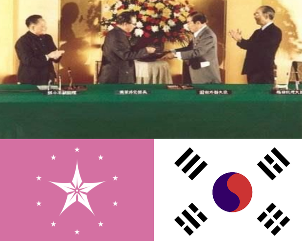 Trattato di Shangai tra Cina e Giappone.