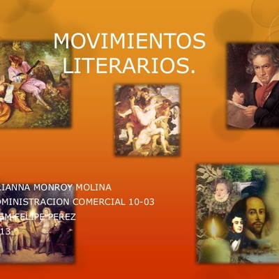 Timeline: MOVIMIENTOS LITERARIOS