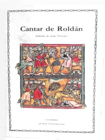 Obra: Cantar de Roldán, gesta.