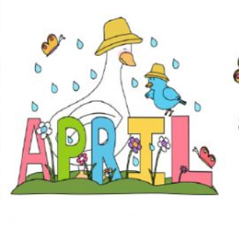 In APRIL there is a crazy weather and it rains a lot