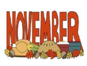 In NOVEMBER: on the 19th is our teacher's birthday