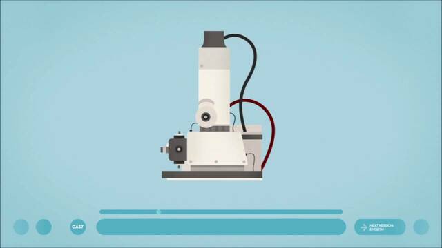 Llegada del microscopio electrónico