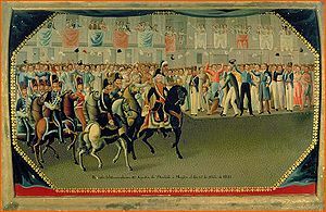 Expulsion de Iturbide del pais