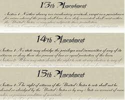 13th 14th 15th amendments