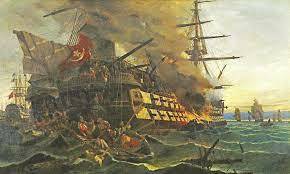 πυρπολυση τουρκηκης ναυαρχιδας