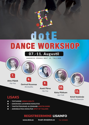 dotE Dance Workshops 2017