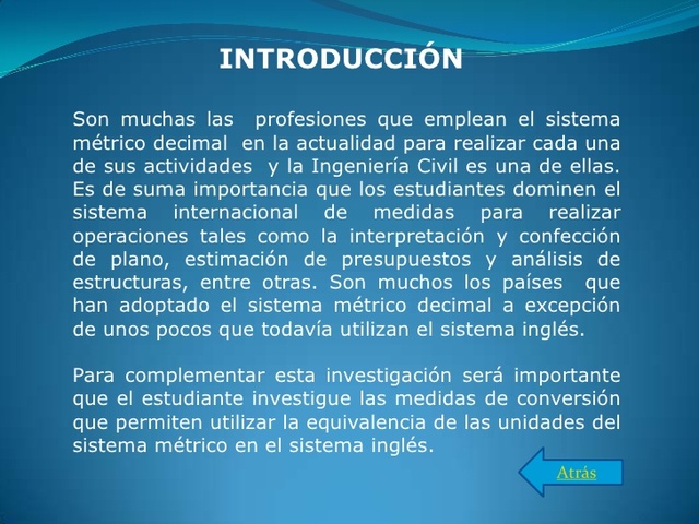 INTRODUCCIÓN DEL SITEMA MÉTRICO DECIMAL.