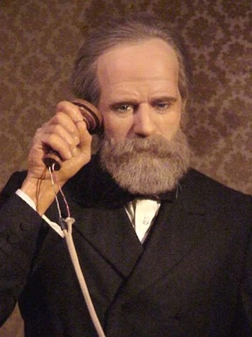 Alexander Graham Bell places first call on Telephone