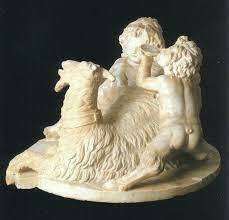 Capra Amaltea con Giove bambino e un faunetto