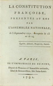 France's First Written Constitution was Adopted