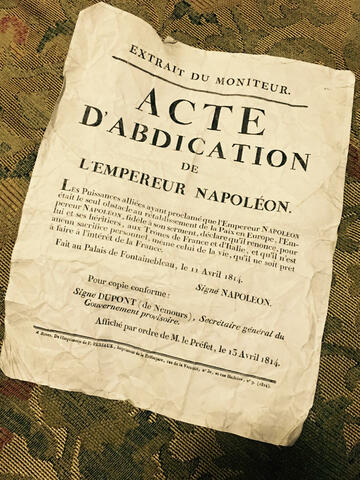 Napoleon Abdicates the Thrown