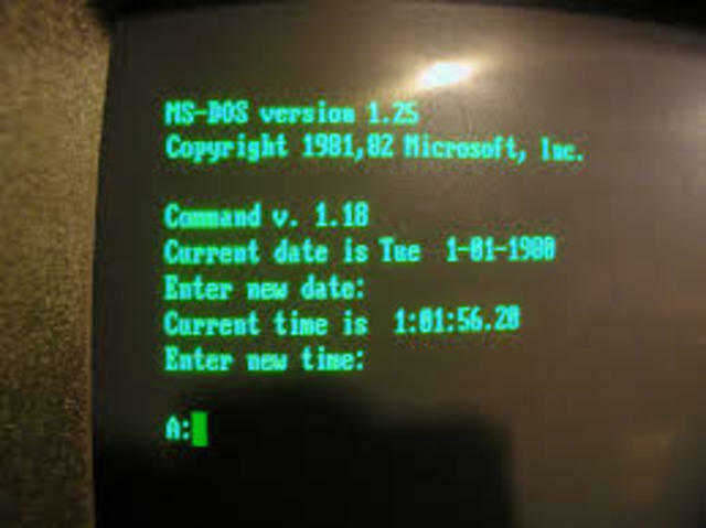 MS-DOS 1.25  (MicroSoft Disk Operating System)
