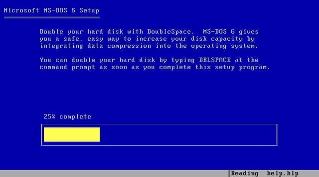 MS-DOS 6.0 (MicroSoft Disk Operating System)